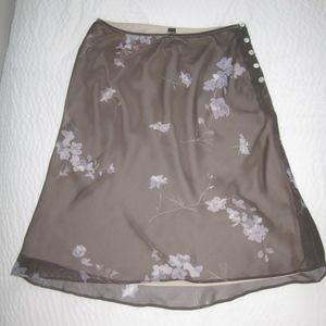 Laundry by Shelli Segal Brown & Lavender Skirt